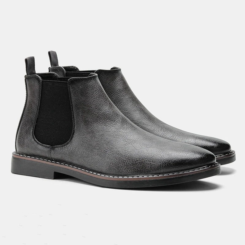 Wayne - Retro Cowhide Boots