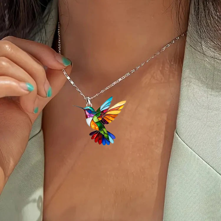 Ashlee | Hummingbird Necklace for Women with Vibrant Detail